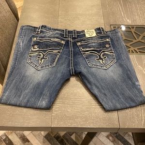 Mens Rock Revival Jeans Size 36